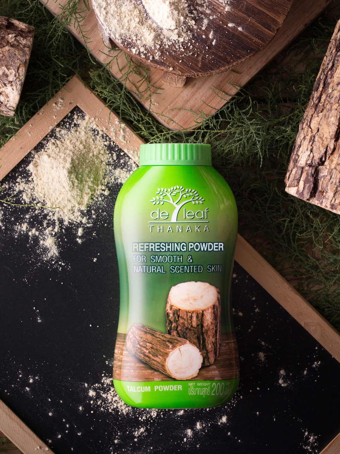 De Leaf Thanaka Refreshing Powder 80g. - Image 3