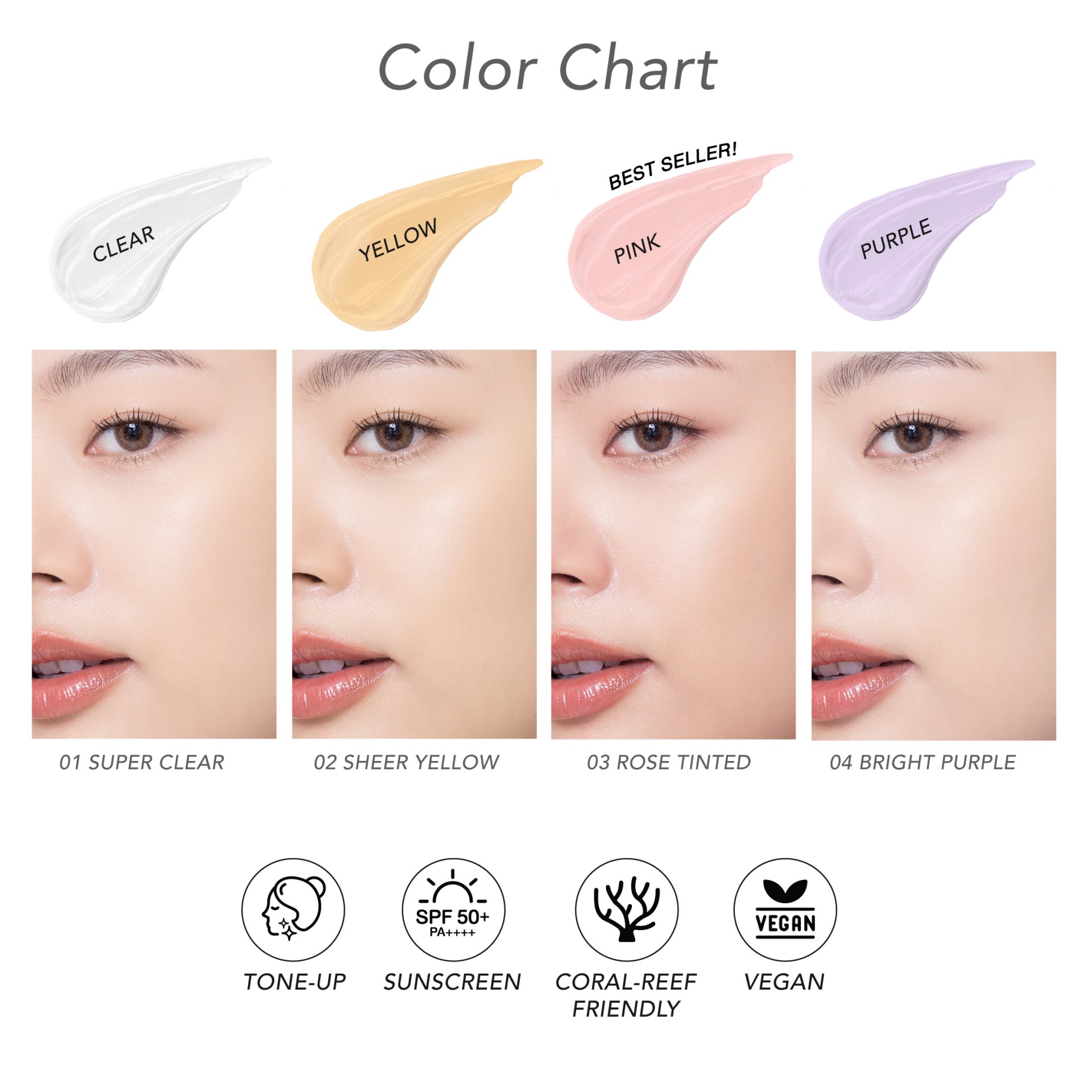 4U2 Skin Everyday Tone Up Uv Gel SPF50+ PA++++ 30g. (Sheer Yellow) - Image 3