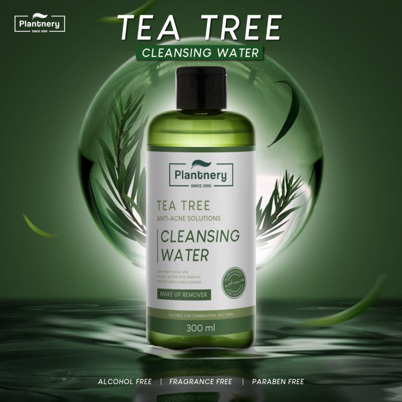 Plantnery Make Up Remover Tea Tree Cleansing Water 300 ml. - Image 3